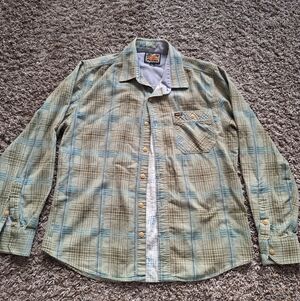 Volcom Shirt Mens Plaid Flannel Size "Medium"